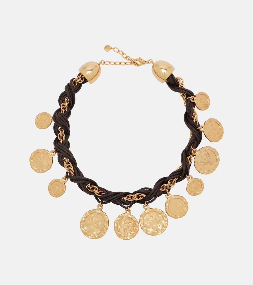 jacquemus pièces leather charm necklace