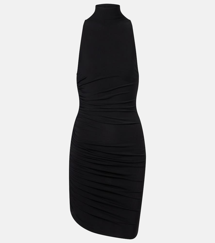jacquemus piazza gathered minidress