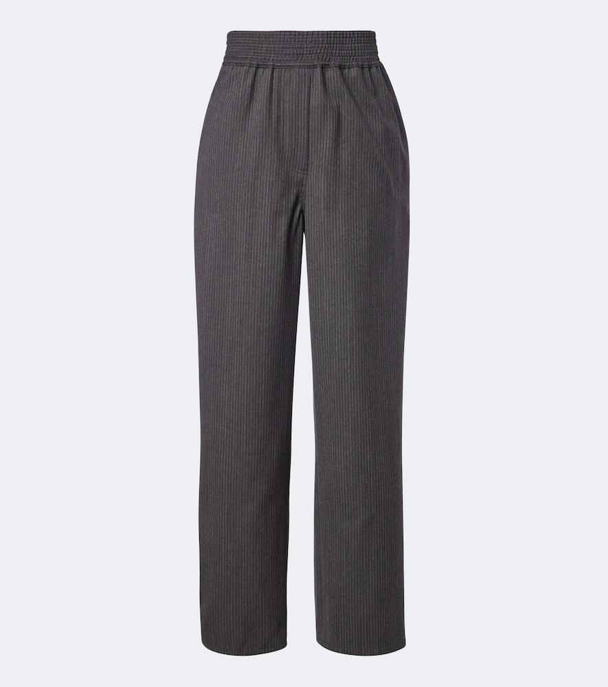 jacquemus pinstripe virgin wool straight pants