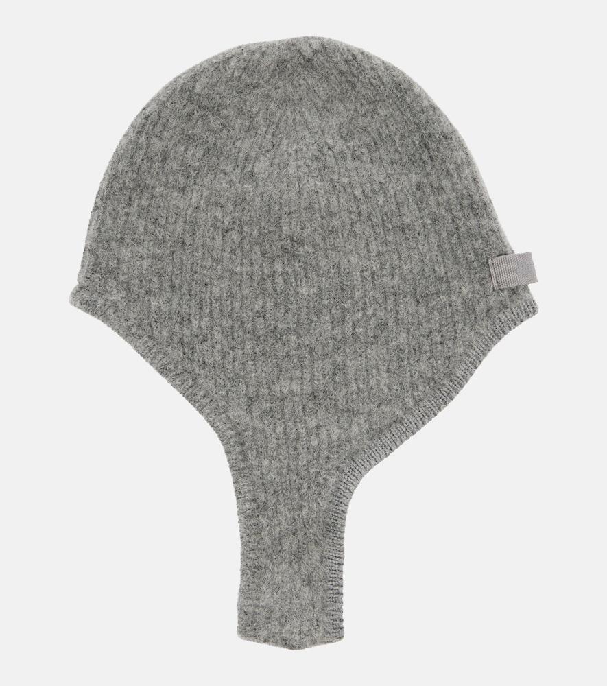 jacquemus ribbed-knit alpaca and wool-blend hood