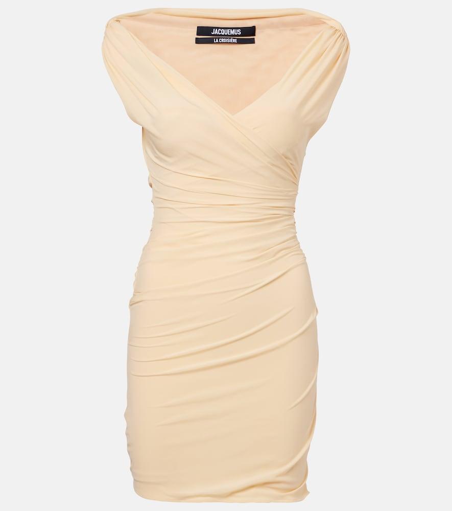 jacquemus rita ruched minidress
