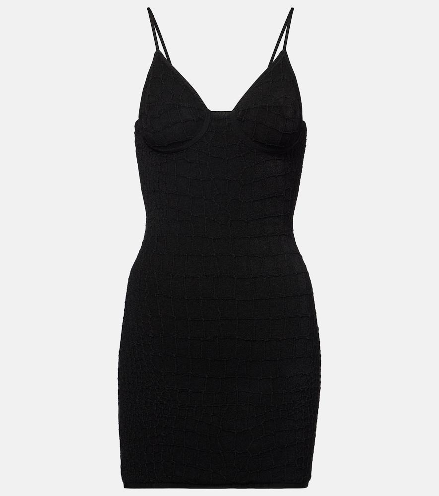 jacquemus scala knitted minidress