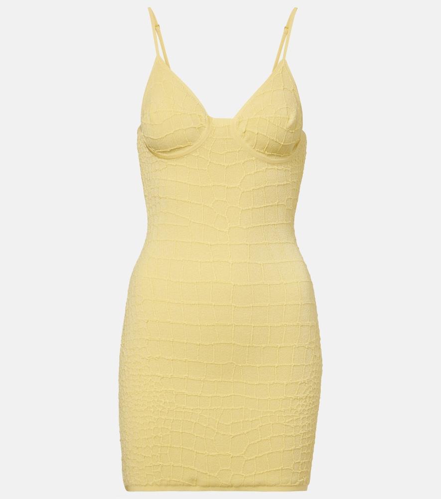 jacquemus scala knitted minidress
