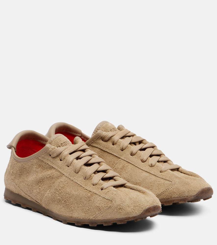 jacquemus tennis suede sneakers