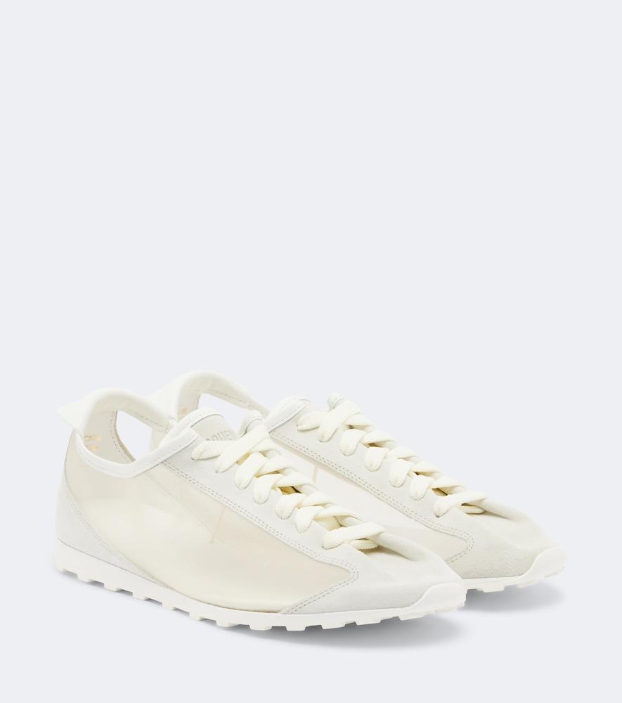 jacquemus tennis suede-trimmed sneakers
