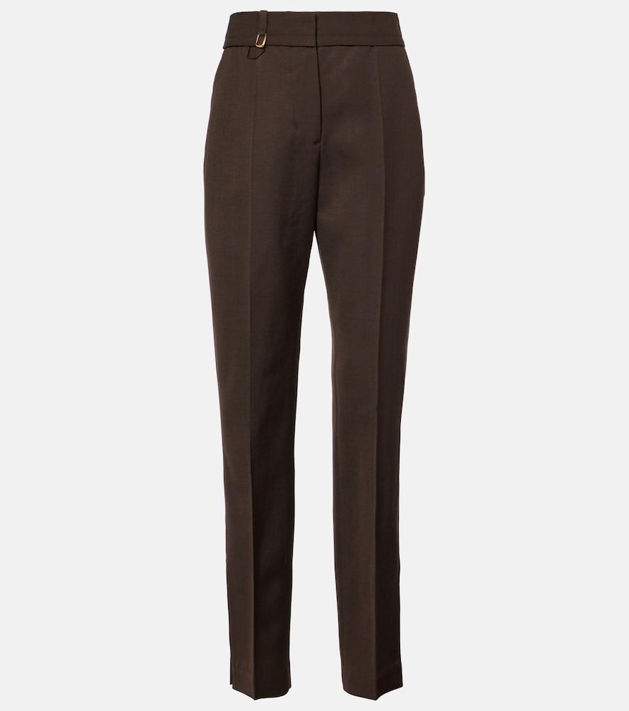 jacquemus tibau high-rise straight pants