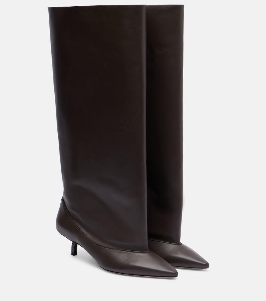 jacquemus tourni leather knee-high boots