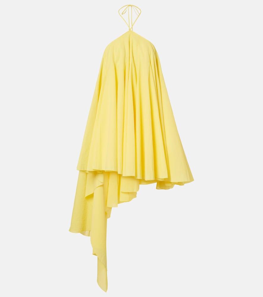 jacquemus triangle asymmetric cotton-blend minidress