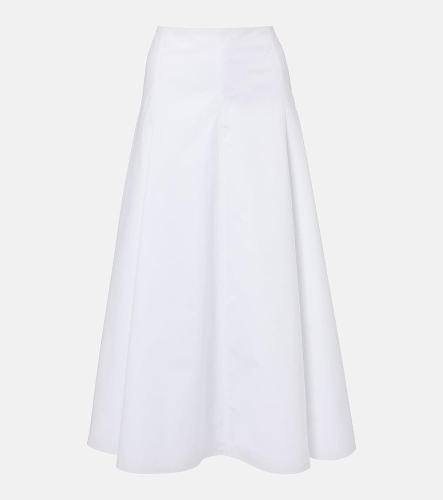 jacquemus triangle cotton-blend midi skirt