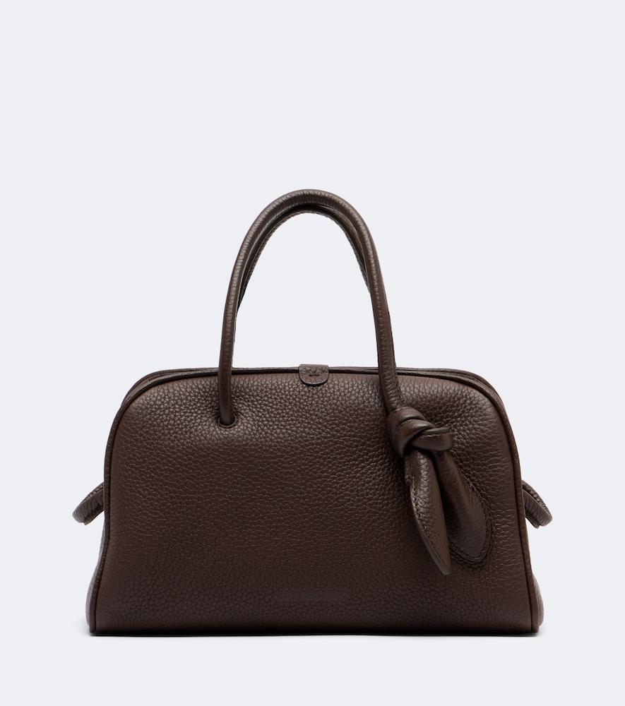 jacquemus turismo small leather bowling bag