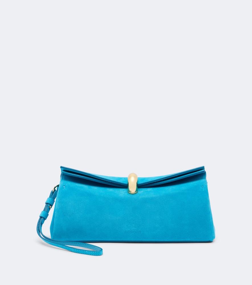 jacquemus valérie suede clutch