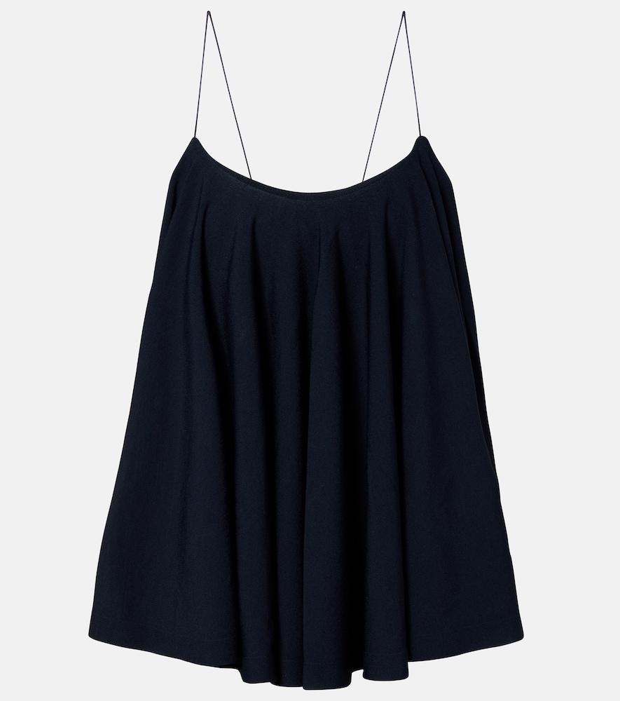 jacquemus voile open-back jersey top