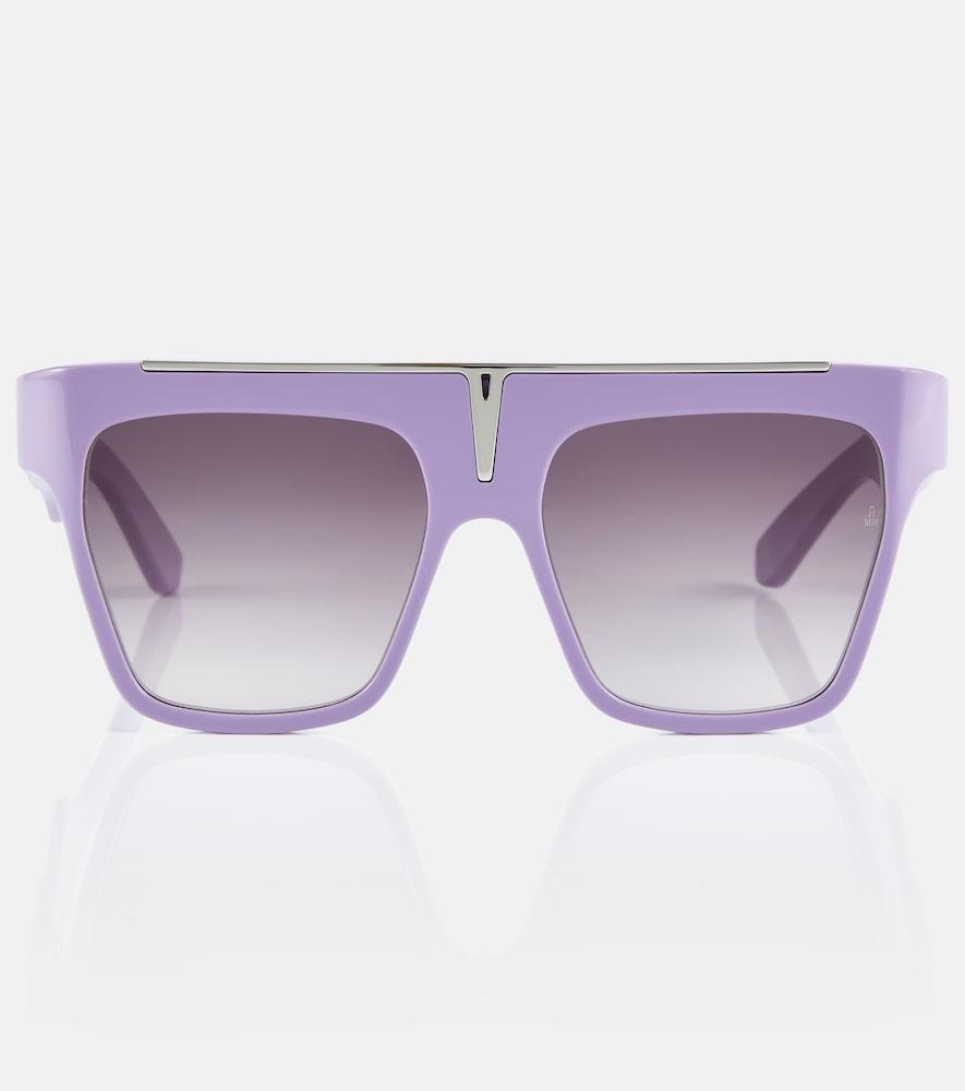 jacques marie mage x evangelie smyrniotaki selini flat-brow sunglasses