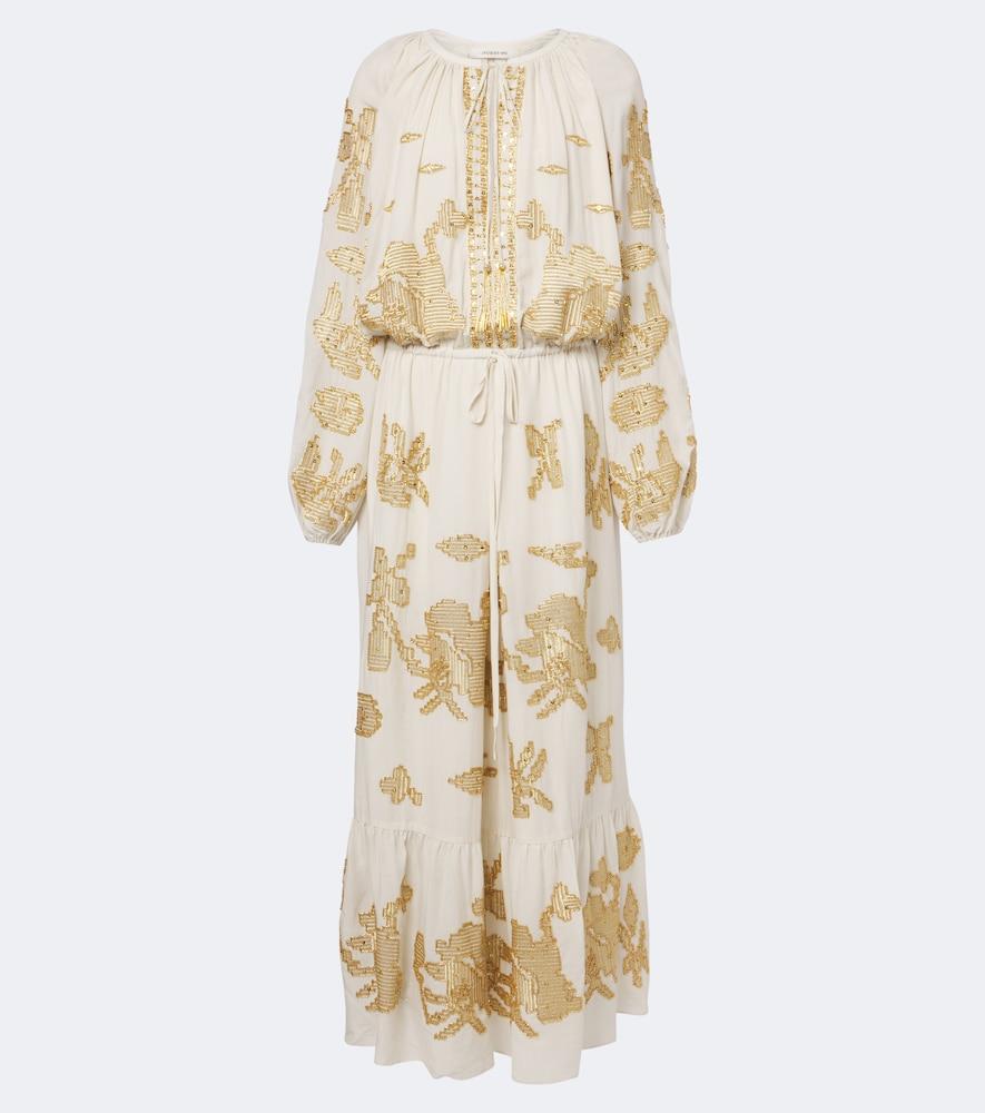 jacques wei beaded maxi dress