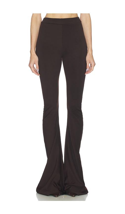 jade cropper twisted stretch trouser in brown. - size 34 (also in 36)