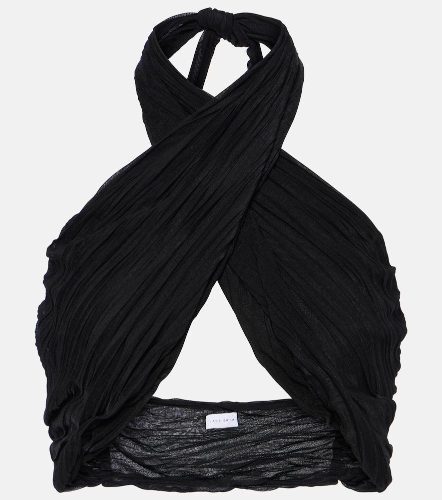 jade swim aylin halterneck wrap top