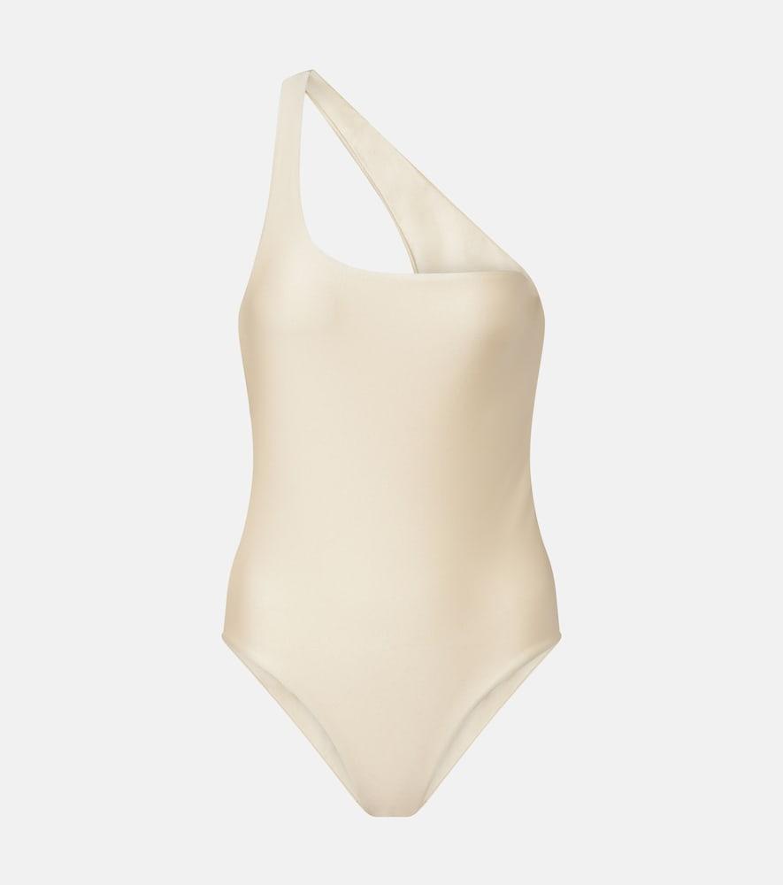 jade swim evolve one-shoulder swimsuit