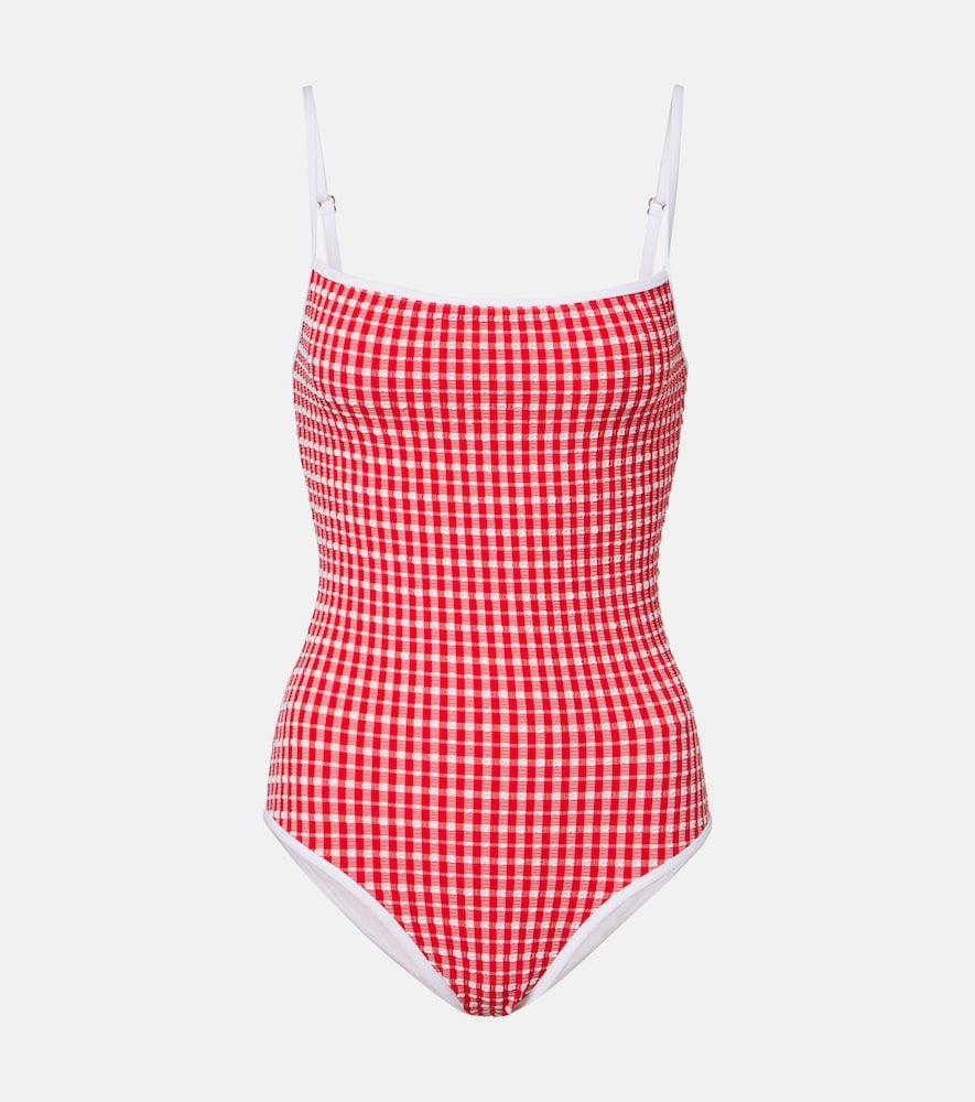 jade swim layla gingham swimsuit