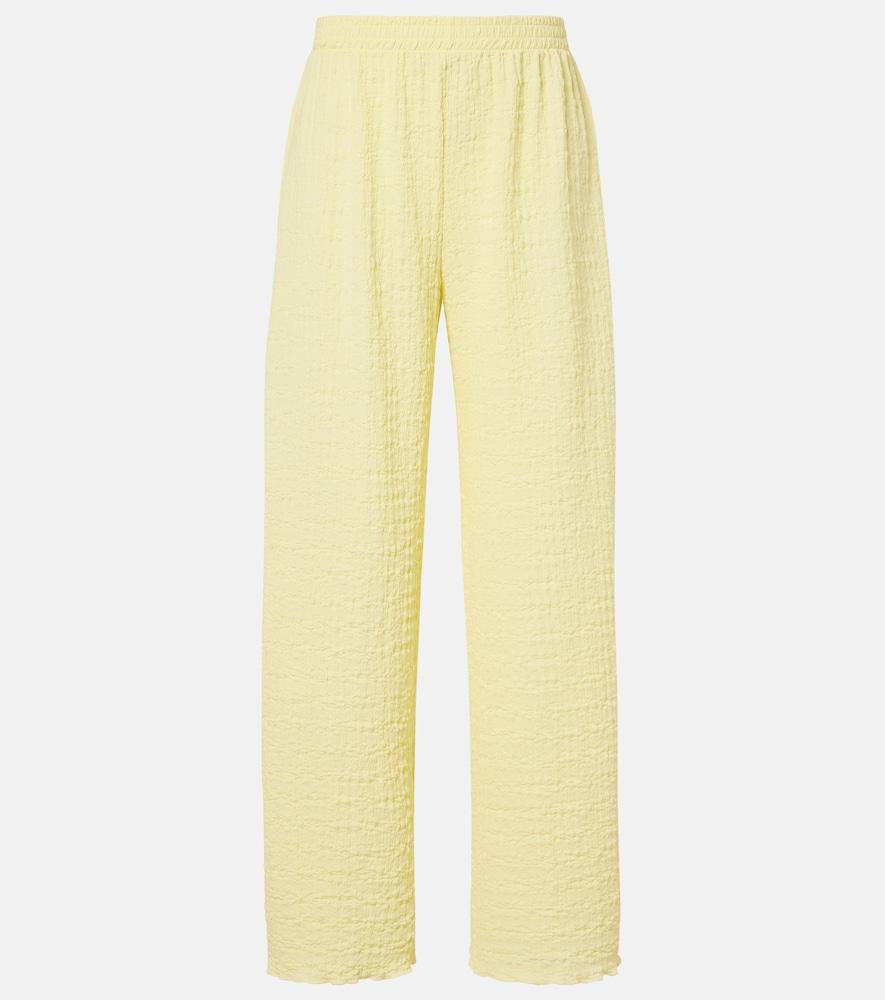 jade swim mika seersucker wide-leg pants