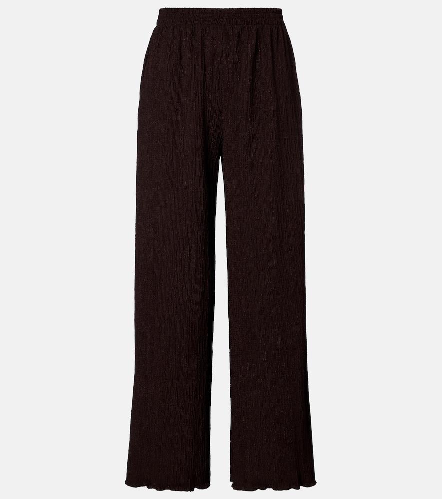 jade swim mika seersucker wide-leg pants