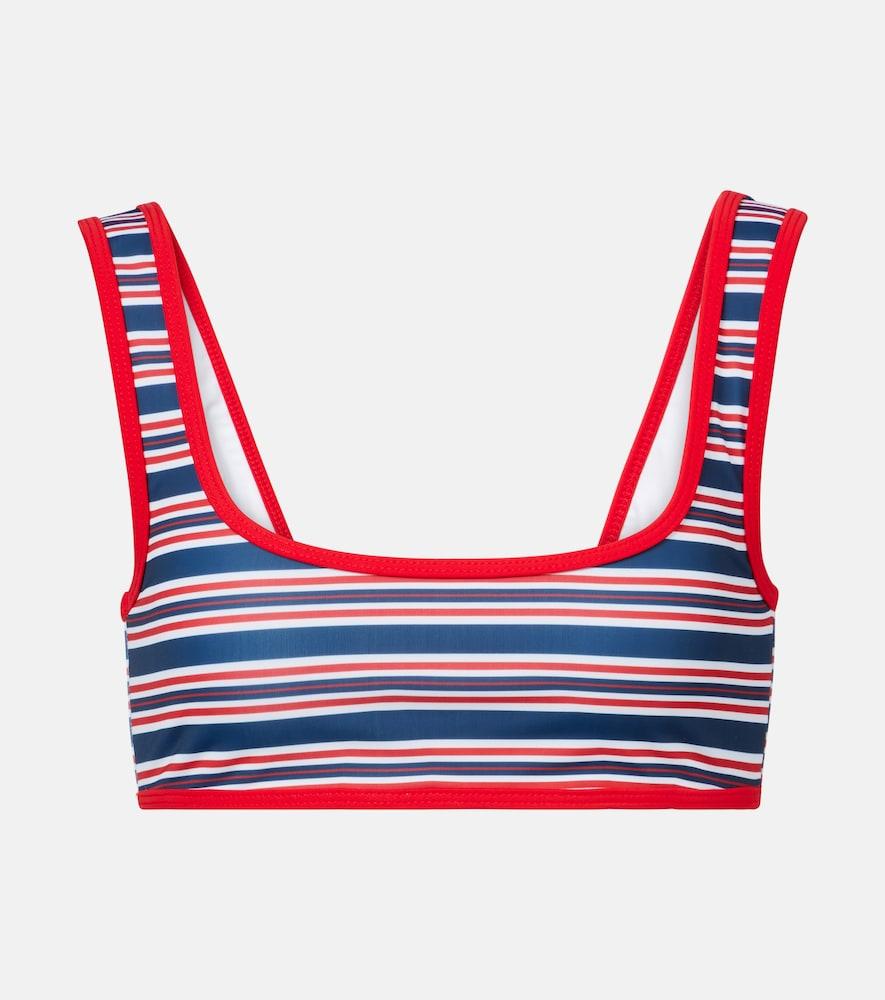 jade swim rounded edges striped bikini top