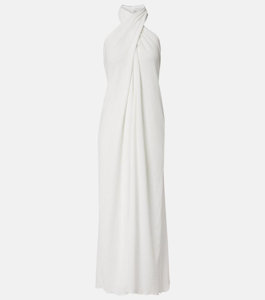 jade swim stella sheer halterneck maxi dress