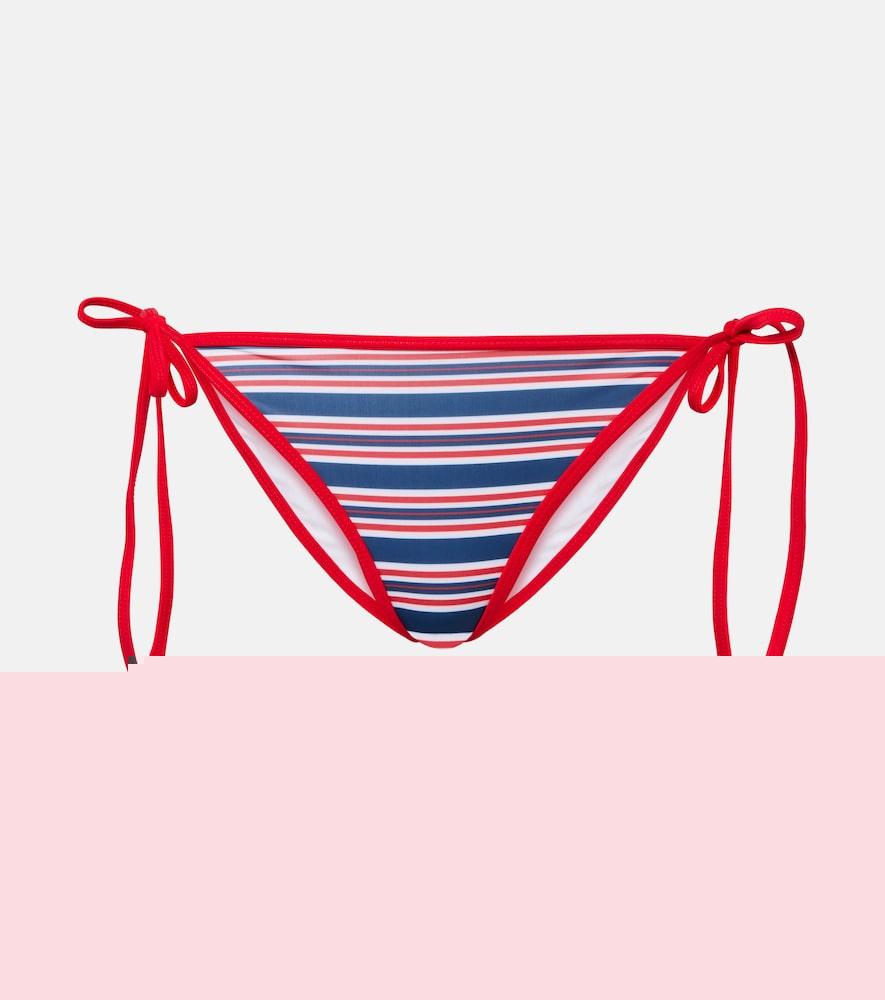jade swim ties striped bikini bottoms