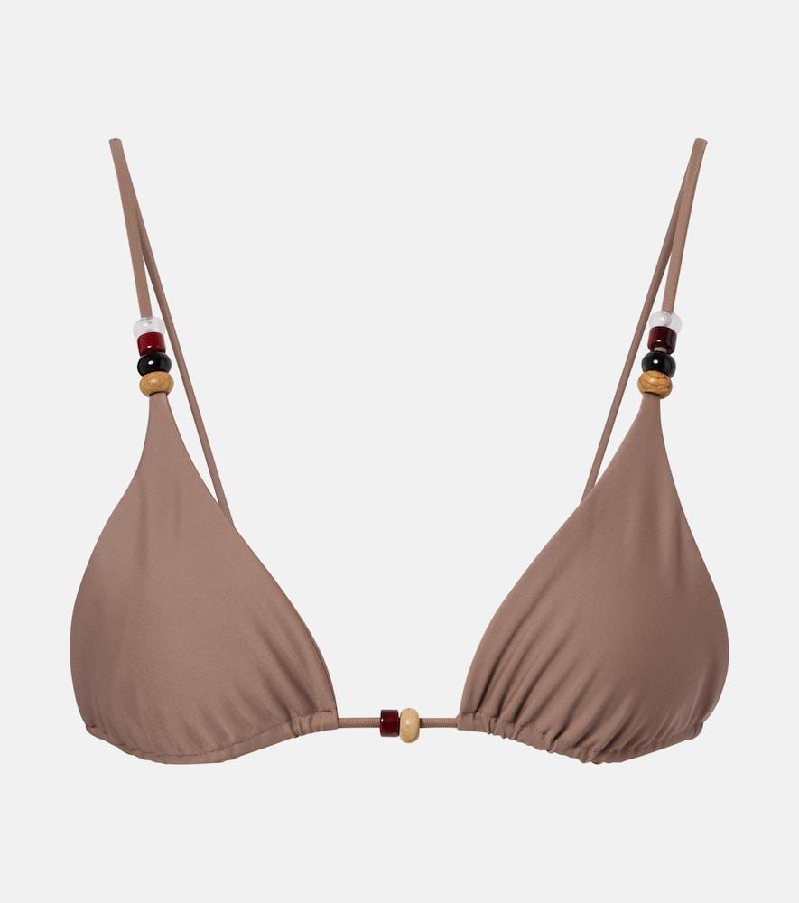 jade swim via beaded bikini top