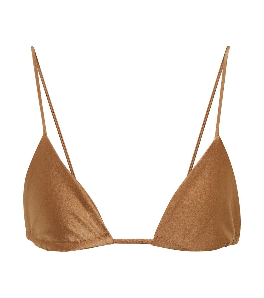 jade swim via triangle bikini top