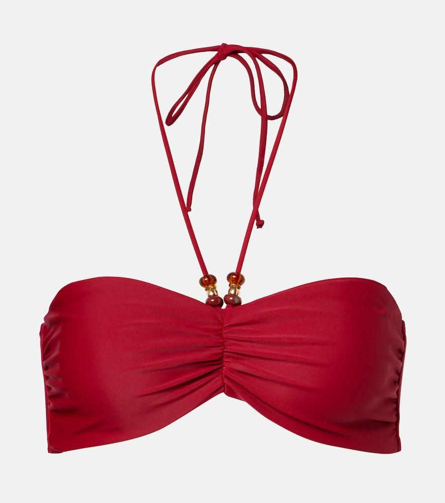 jade swim zoe ruched bikini top