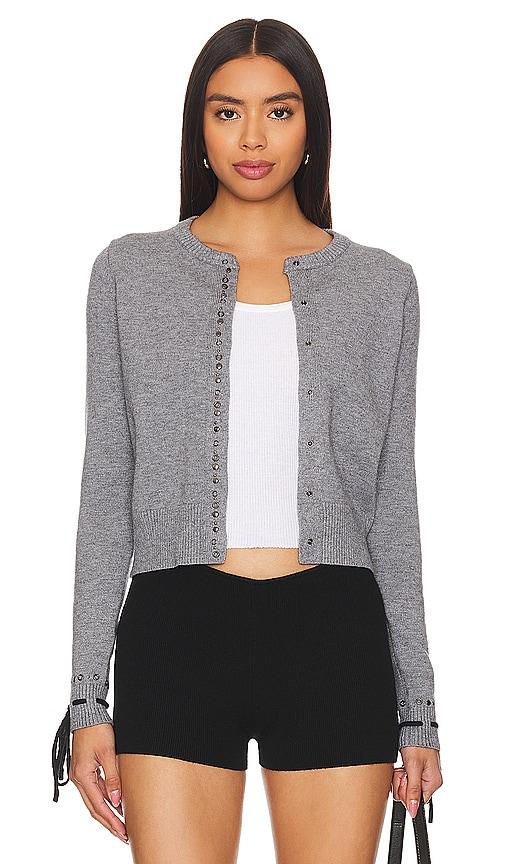 jaded london sienna cardigan in grey. - size m (also in xs)