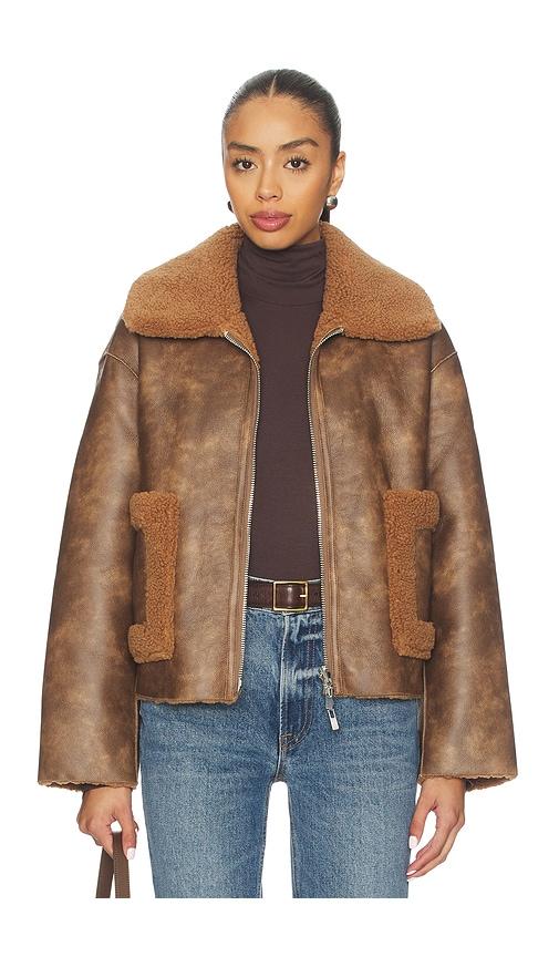 jakke vera jacket in brown. - size m (also in xs)