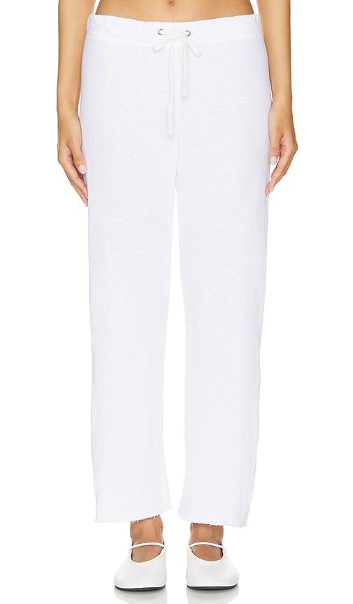 james perse cutoff sweatpant in white. - size 2/m (also in 0/xs)