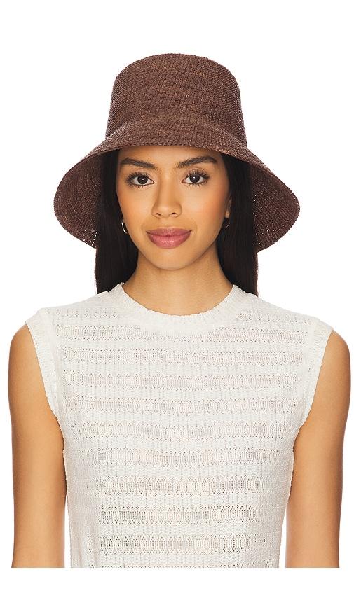 janessa leone felix hat in brown. - size l (also in s, m)