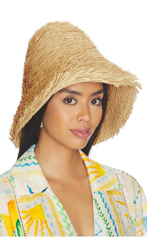 janessa leone gabi bucket hat in beige. - size m (also in s)