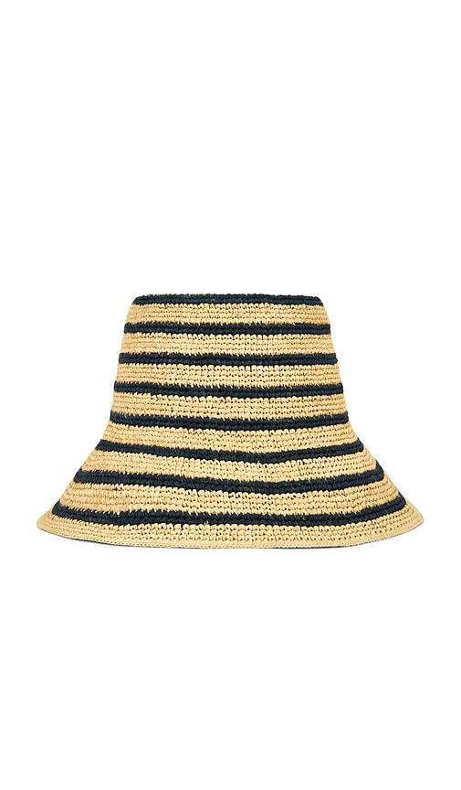 janessa leone harbor bucket hat in neutral. - size l (also in s, m, xl)