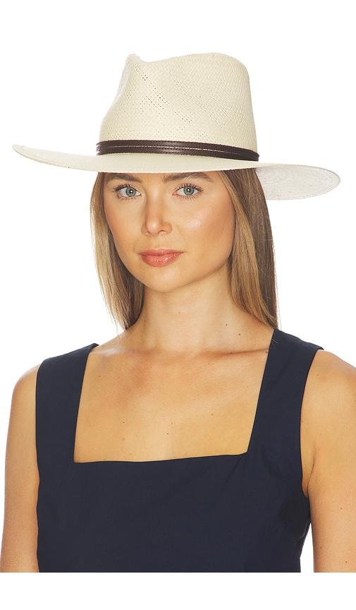 janessa leone jude hat in cream. - size l (also in s, m)