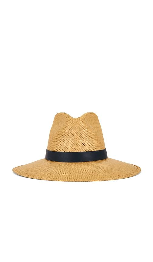 janessa leone leah fedora hat in neutral. - size l (also in m, s)