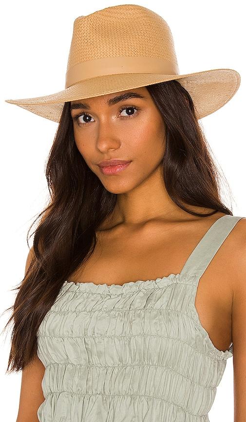 janessa leone simone hat in neutral. - size l (also in m, s)