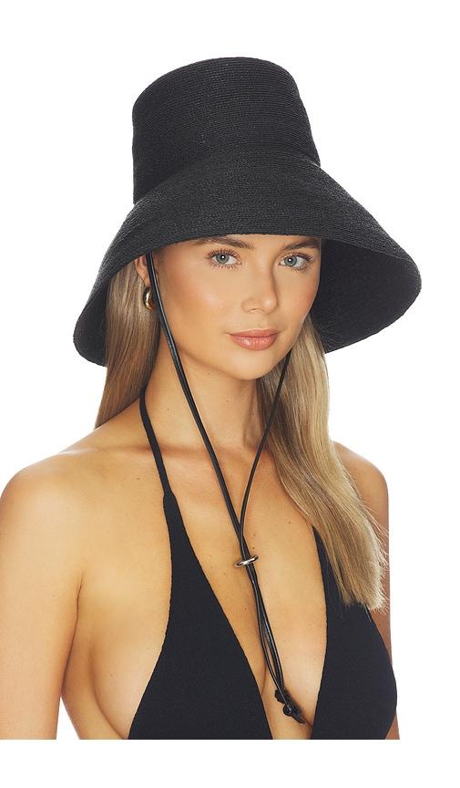 janessa leone suni hat in black. - size l (also in s, m)