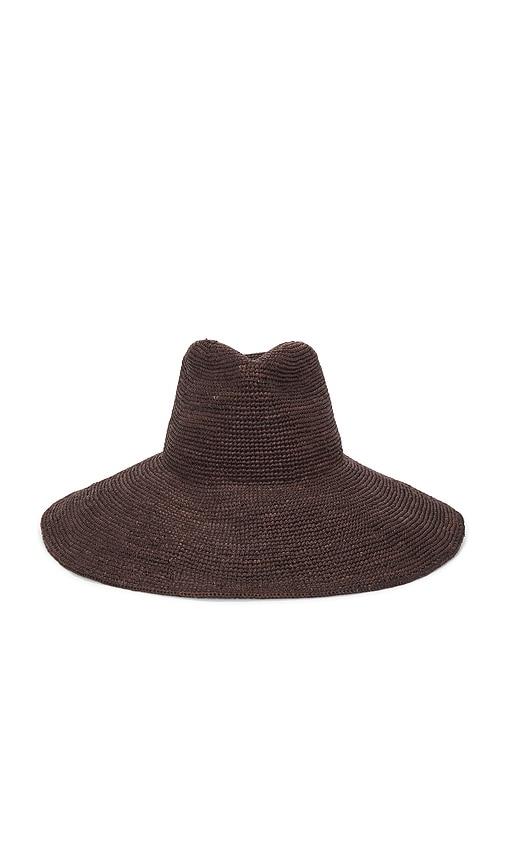 janessa leone waverly bucket hat in chocolate. - size l (also in s)
