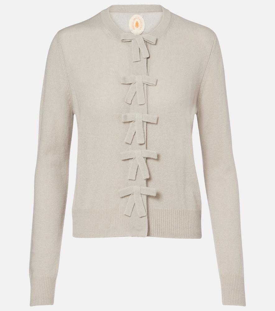 jardin des orangers bow-detail cashmere cardigan