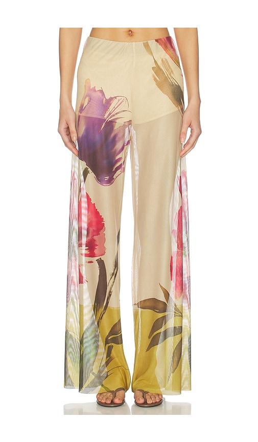 jbq coast pant in yellow,red. - size l (also in s)