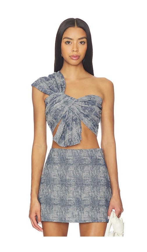 jbq eden top in blue. - size m (also in xs, s)