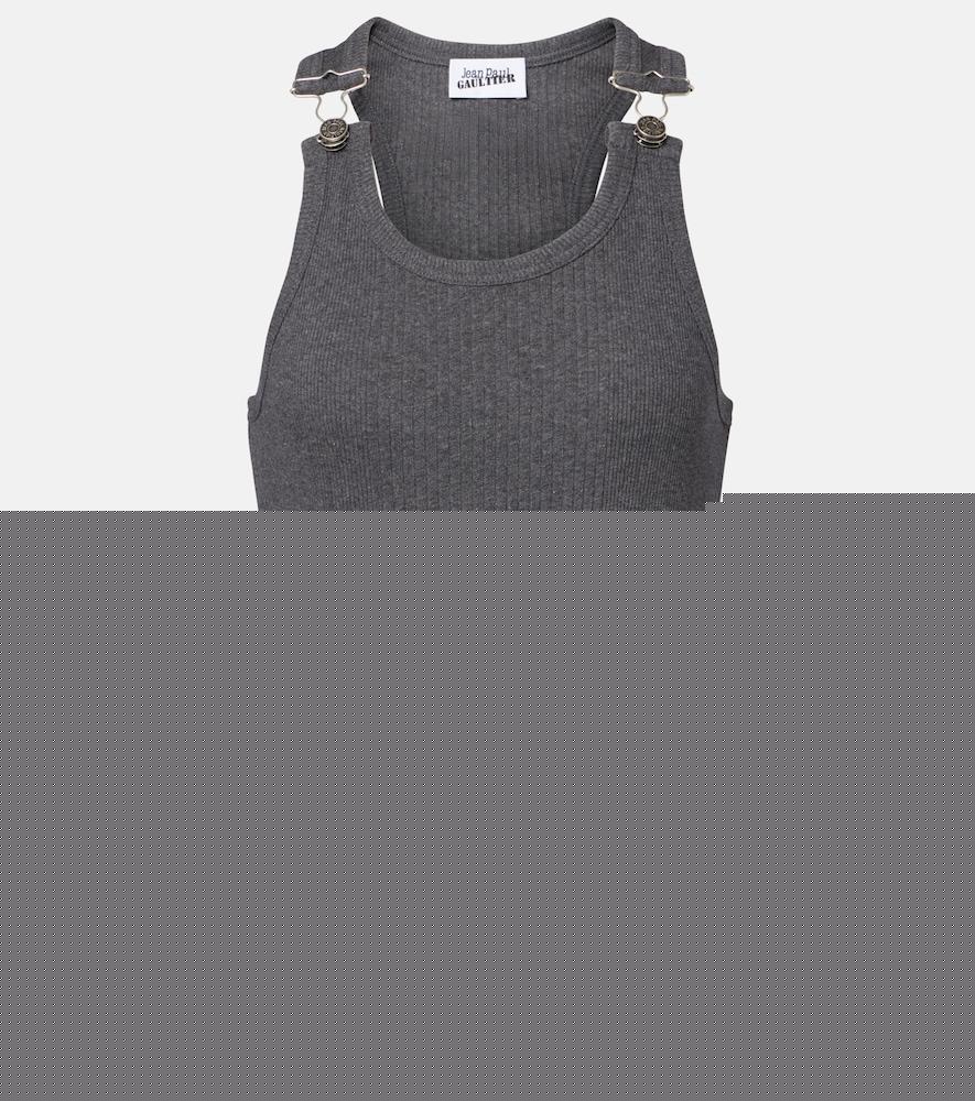 jean paul gaultier cotton jersey tank top