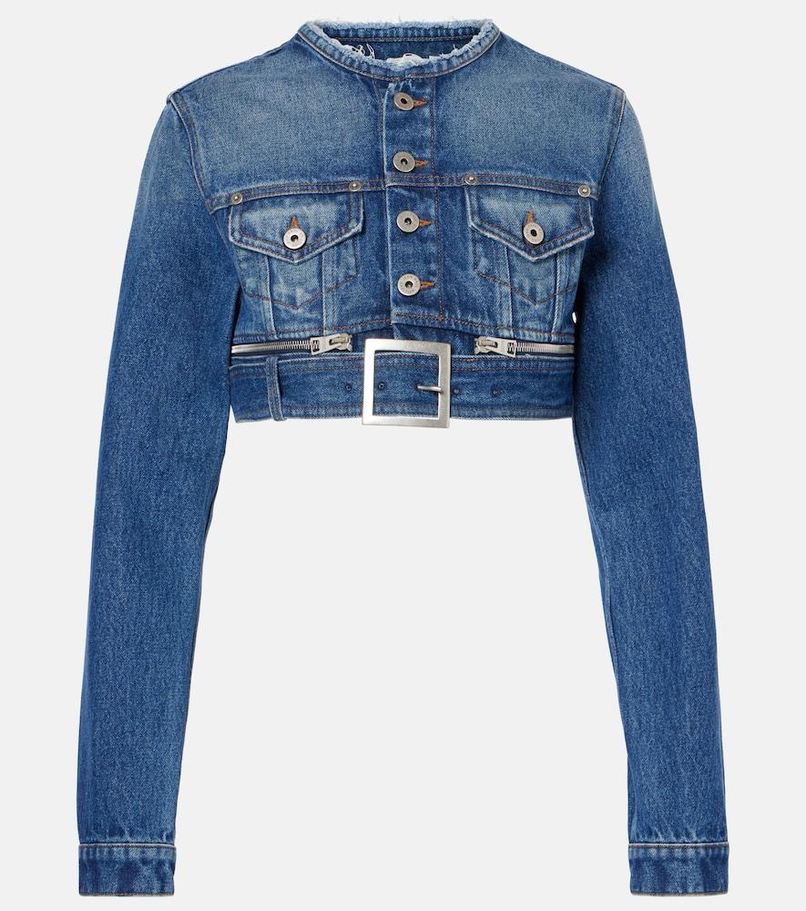jean paul gaultier cropped denim jacket