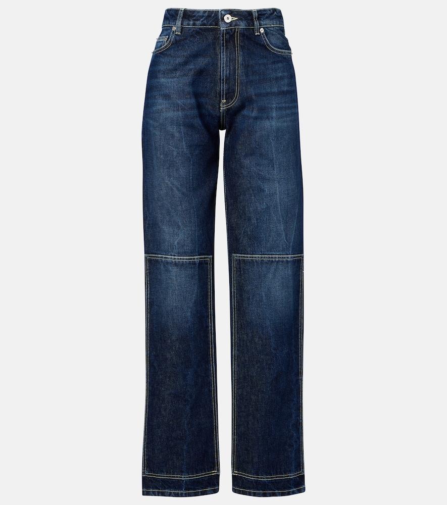jean paul gaultier cutout high-rise wide-leg jeans