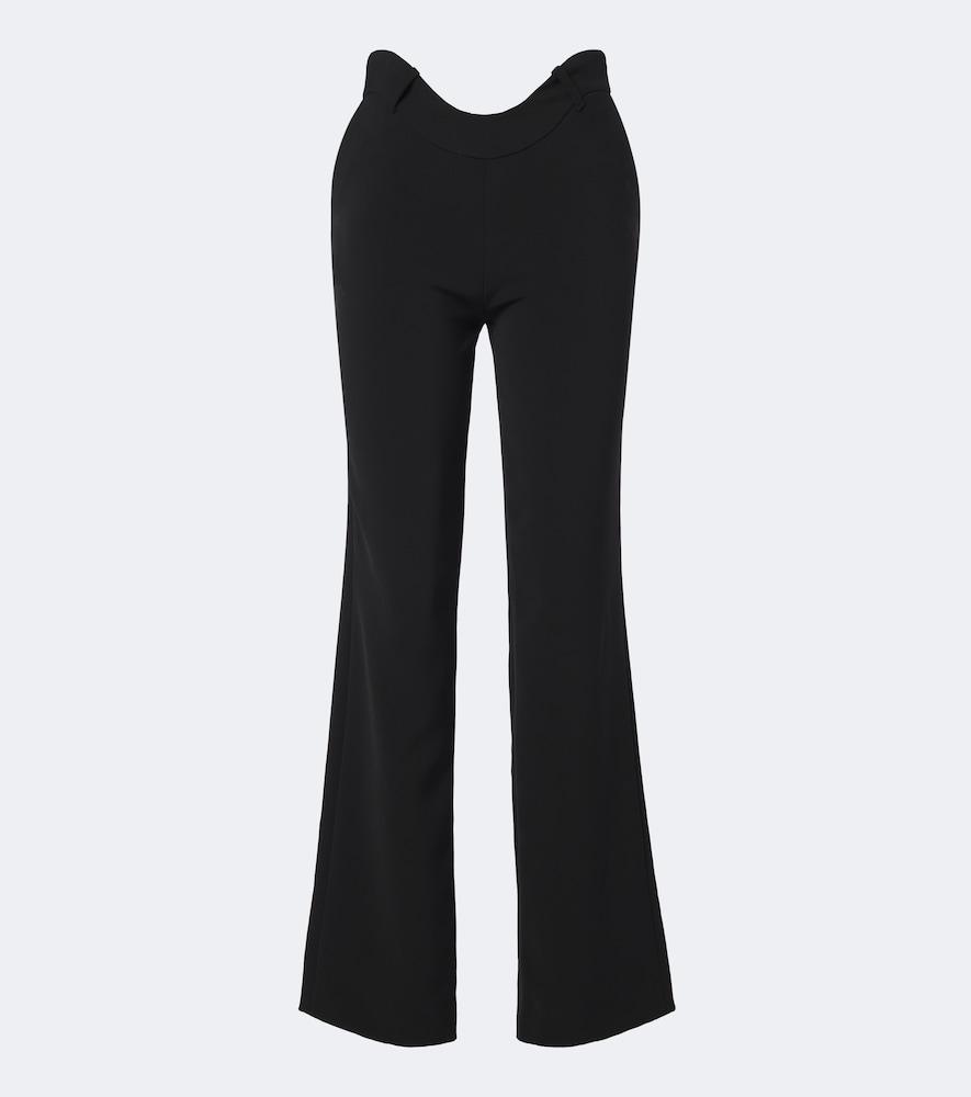 jean paul gaultier jersey wide-leg pants