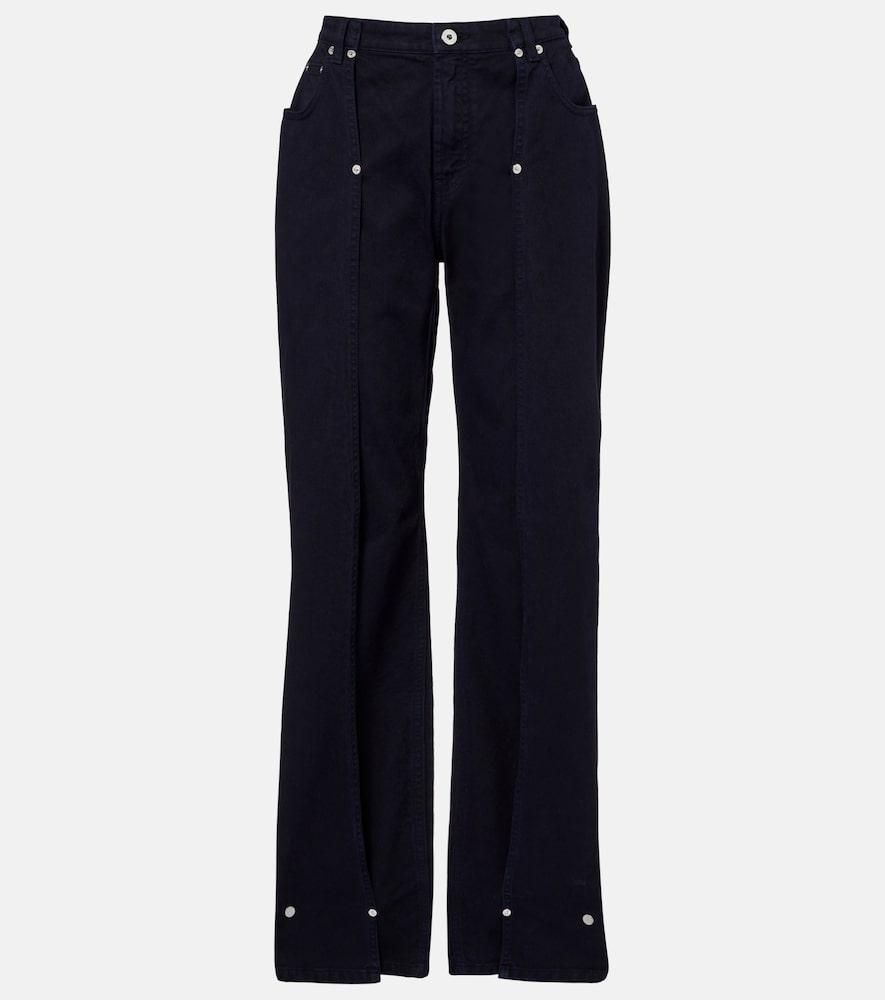 jean paul gaultier low-rise wide-leg jeans