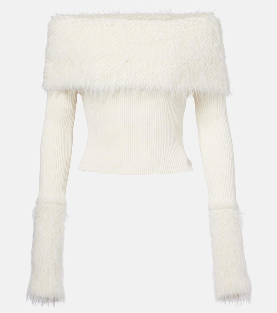 jean paul gaultier ribbed-knit top